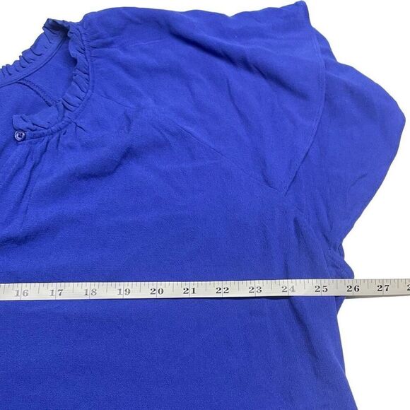 Old Navy Cobalt Electric Blue Tiered Flutter Sleeve Dress - Picture 4 of 8